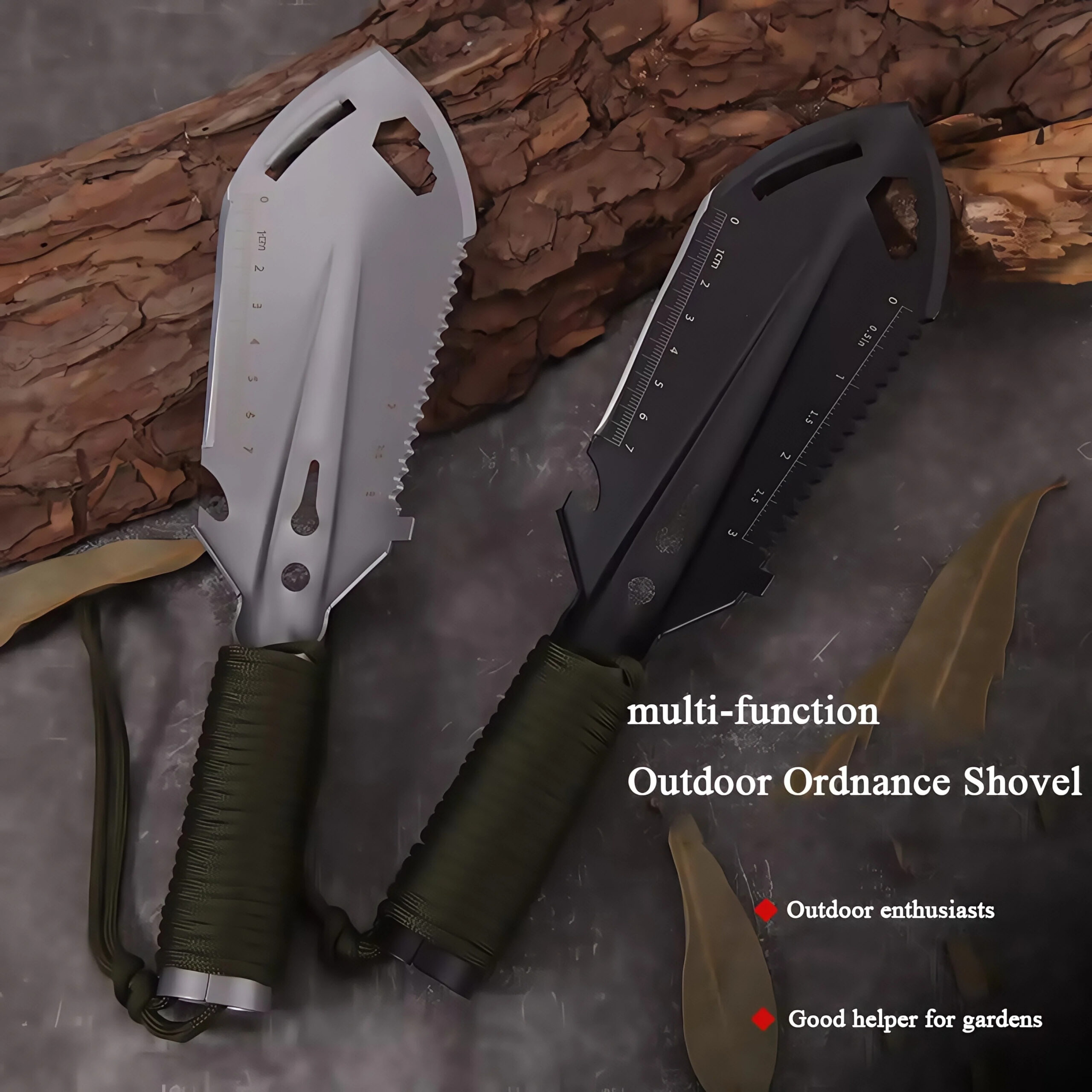 Portable Engineer Shovel — Ultralight Camping Trowel for Gold Prospecting, Backpacking & Outdoor Digging Tool with Multifunction