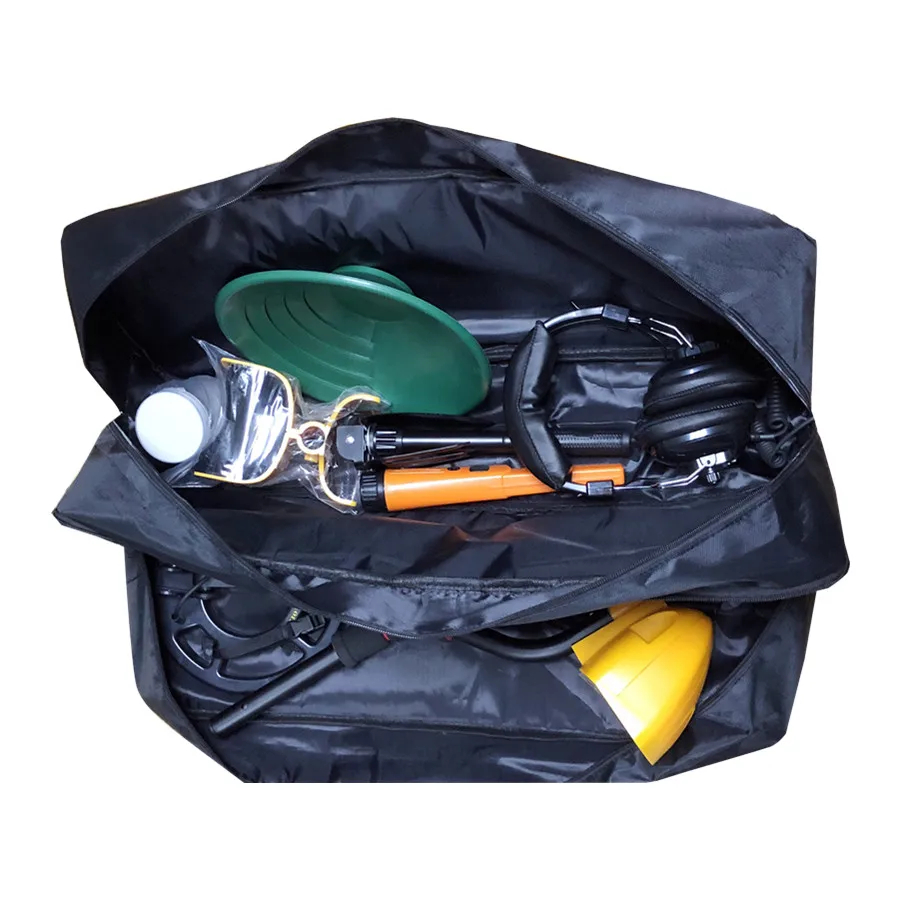 Metal Detector Carry Bag Portable Waterproof Canvas Storage Bag Double-layer Tools Organizer Backpack for Metal Detecting - Image 4