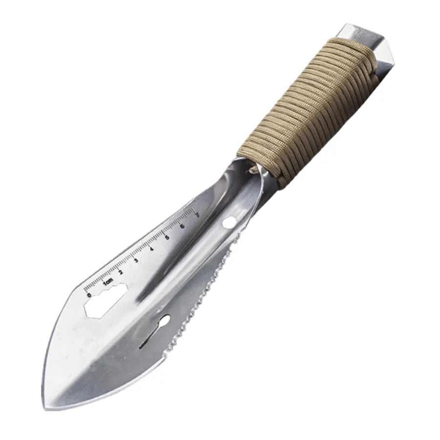 Metal Detector & Gold Prospecting Digging Tool — Carbon Steel Multi-Function Shovel Knife with Sheath - Image 2