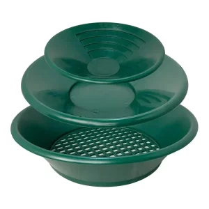 10/14/15 Inch Plastic Gold Pan Set — 3 Sizes for Panning & Dredging
