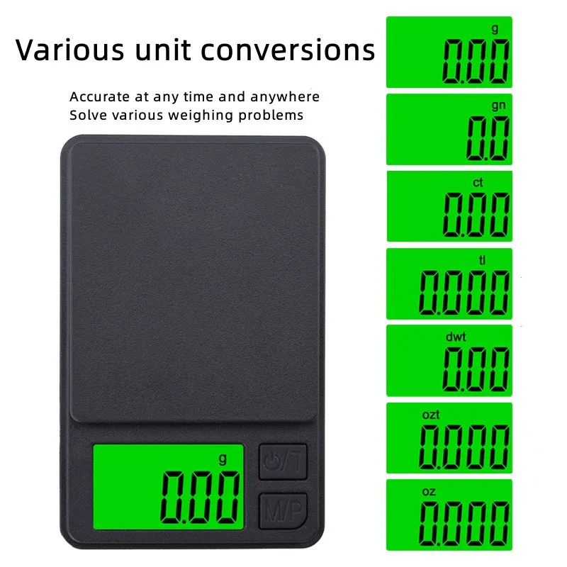 Digital Pocket Scale 100g–1kg – Multi-Range Precision Scale – view 4