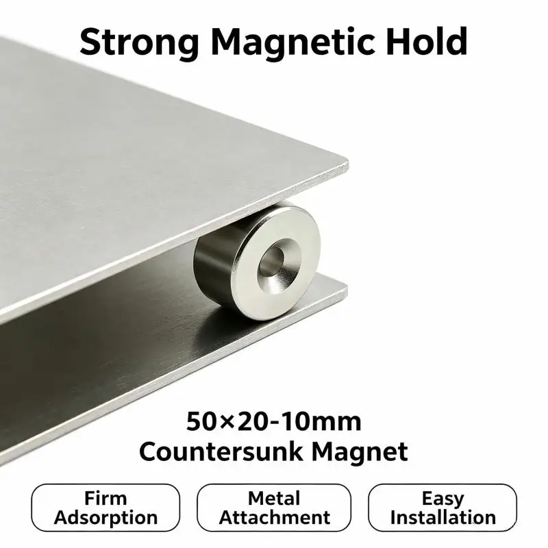 50x20mm Neodymium Ring Magnet with 10mm Mounting Hole – view 6