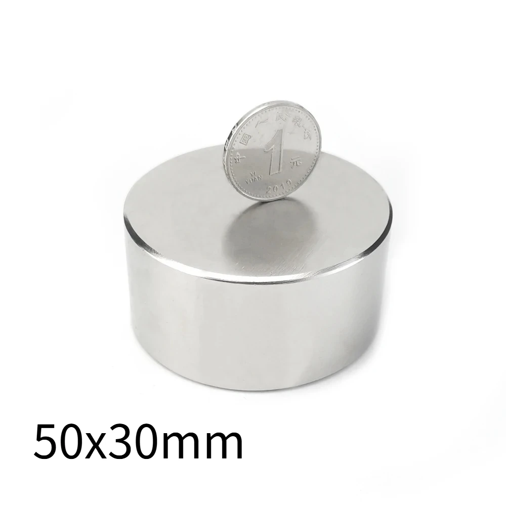 50x30mm Big Round Rare Earth Magnet — Super Strong Neodymium Disc – view 2