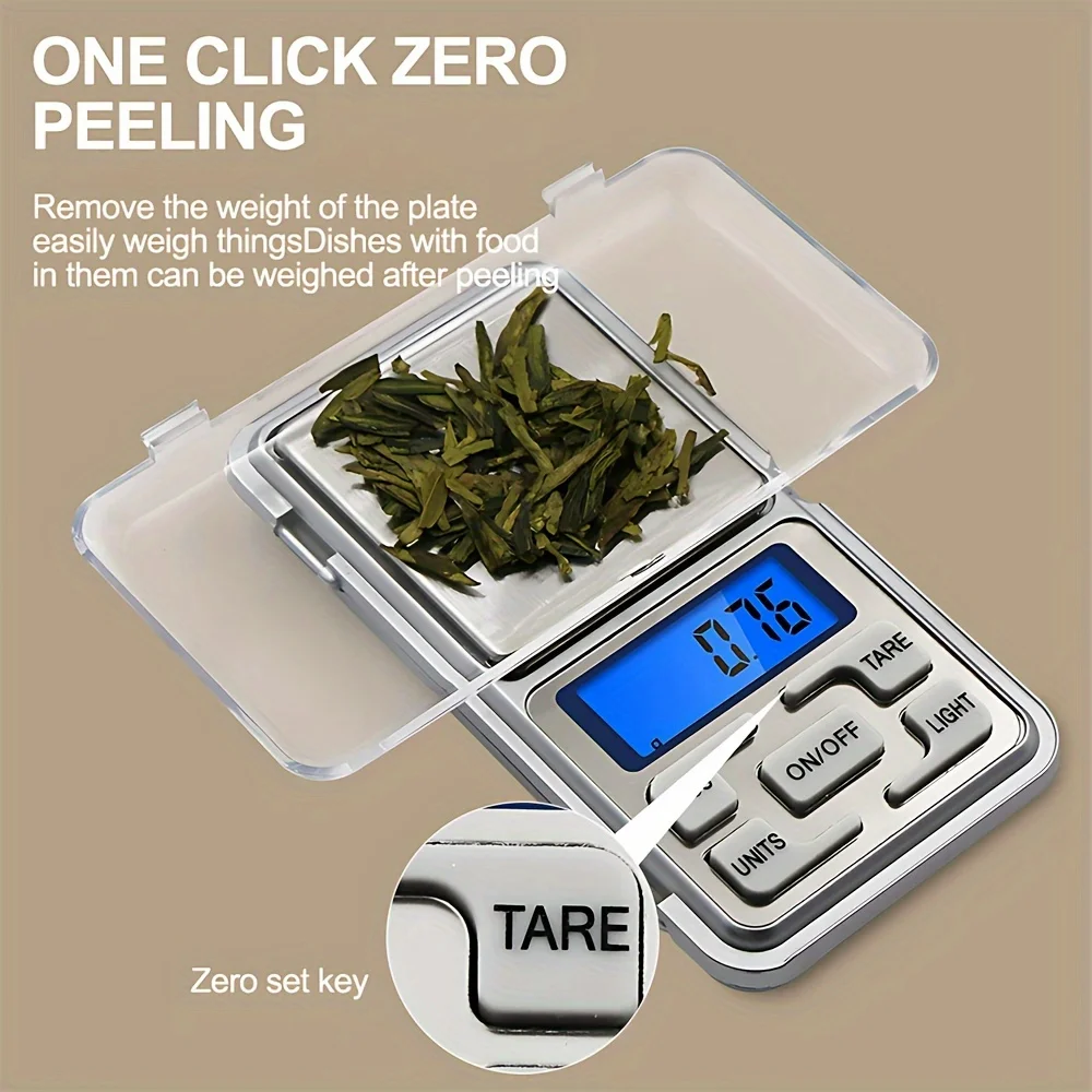 Digital Pocket Scale 500g/0.01g – Tare & Counting – view 2