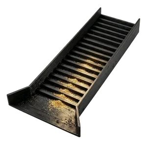 Compact Gold Sluice Box – Riffle & Matting System for Stream Prospecting