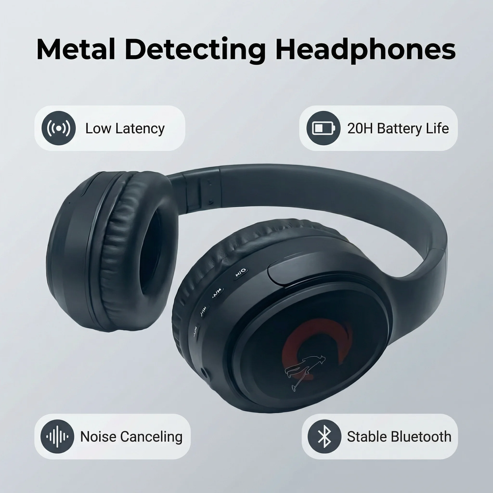 Waterproof Headphones for Metal Detecting — Headset with Mic & Earbuds – view 2